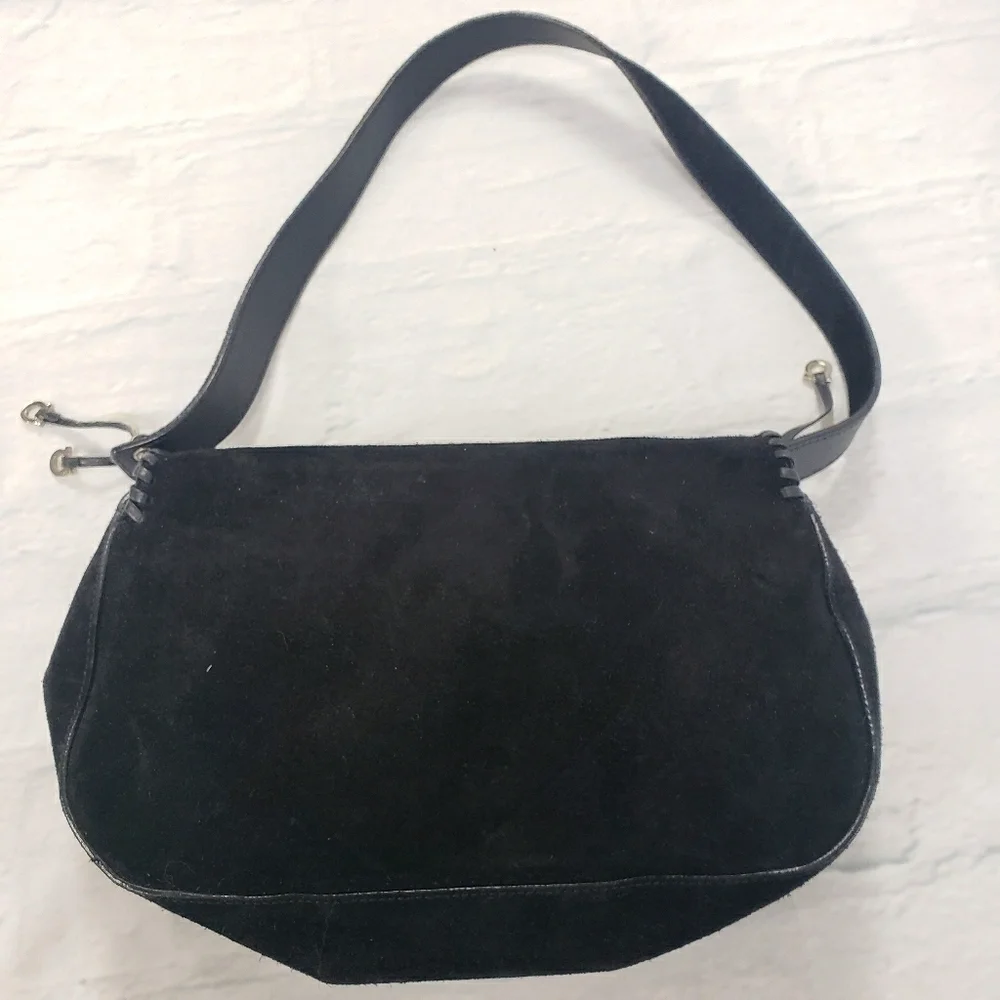 Salvatore Ferragamo AF-21 3897 Suede Bag Hobo EUC